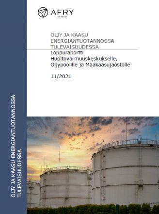 PDF:n kansikuva Öljy ja kaasu energiantuotannossa tulevaisuudessa