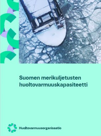 PDF:n kansikuva Suomen merikuljetusten huoltovarmuuskapasiteetti