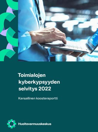PDF:n kansikuva Toimialojen kyberkypsyyden selvitys 2022